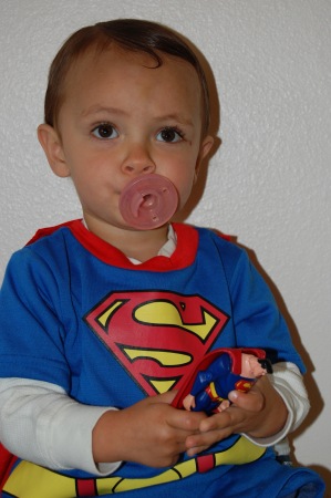 Steven as Superman, Halloween 2007