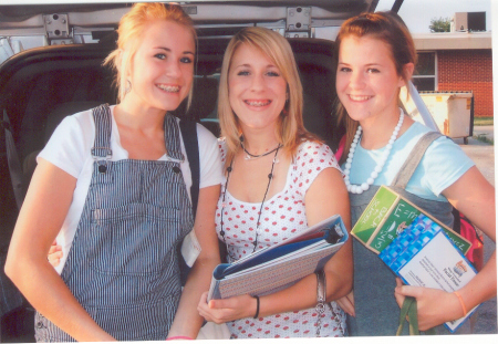 My beautiful daughters on their first day back to school 2007.