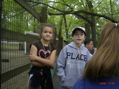 Jeffrey & Meg chasing chipmunks