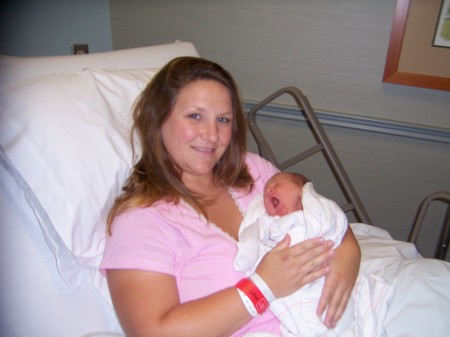 Lori and her new baby Kaliee 2005