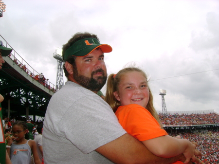 Dan & Laura at one of the last games at the Orange Bowl 10/13/07