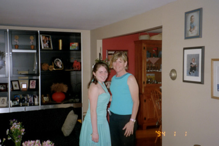 Morgan and Mom, 8th grade dance