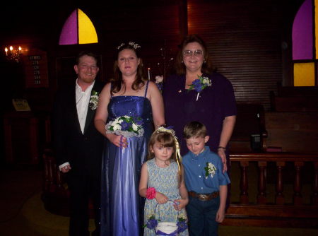 Karen at daughter Pam's wedding 2005