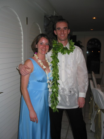 My brother and I at Fred's wedding, Hawaii, March 11, 2006