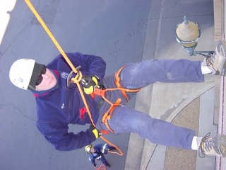 Rope rescue training
