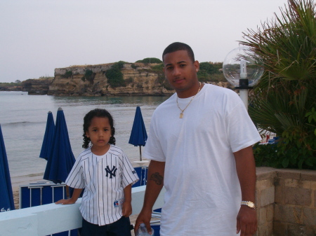 ME AND MY LITTLE MANS ON THE BEACH IN SIRICUSA, ITALY