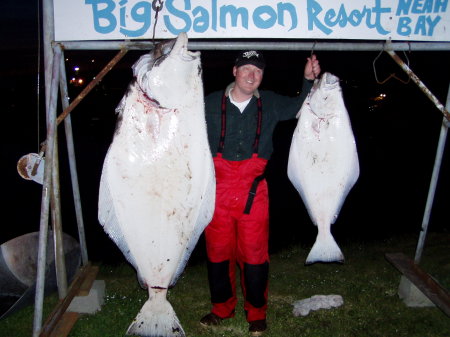 214lb halibut caught on my birthday May 12, 2006