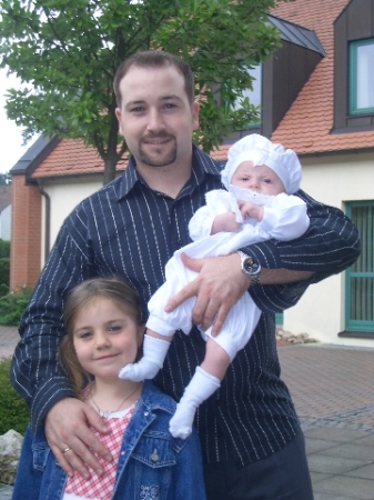 Me and my daughter Sophia and son Fabian at his baptism