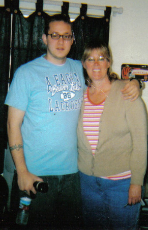 My son David and me, Oct. 2005