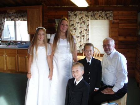 Bo's Moms Wedding - Me, Savanna, Carl, Carson, and Uncle Riley