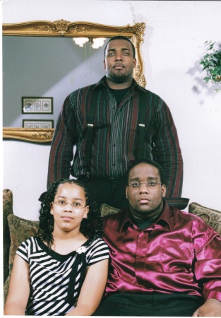 Our 3 children. Keith Jr (standing),Maya & Angelo(sitting)