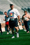 Kevin at the end of the Sunburst 5k in Notre Dame stadium