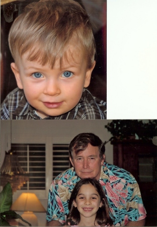 Grandpa with grandchildren, Grayson and Kendall