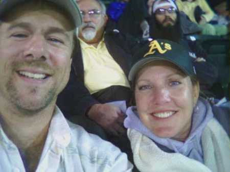 Donald & I at the A's game