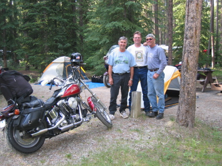 Friends riding through Canada