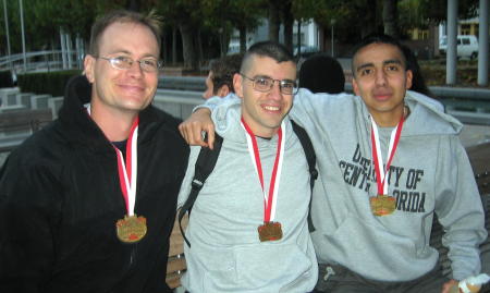 Ben, John, and Jose after the Frankfurt, Germany Marathon