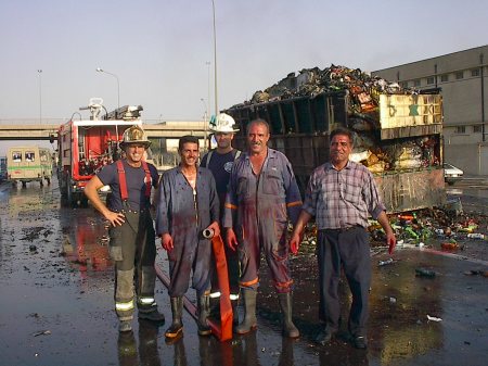 Truck Fire Baghdad - July 2003