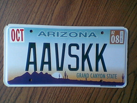 dave's new license plate