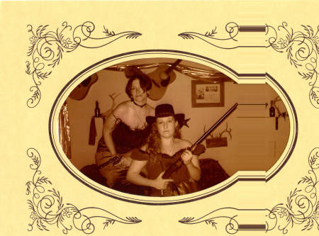 My sister and I at Cowboy's - 2005