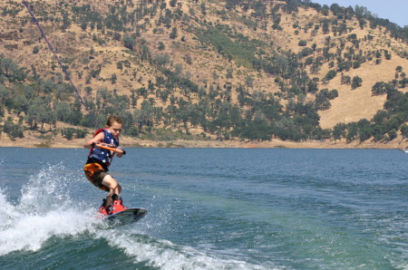 Pete on the Wakeboard