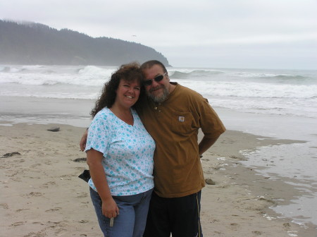 Hubby & I, Oregon Coast 8/07