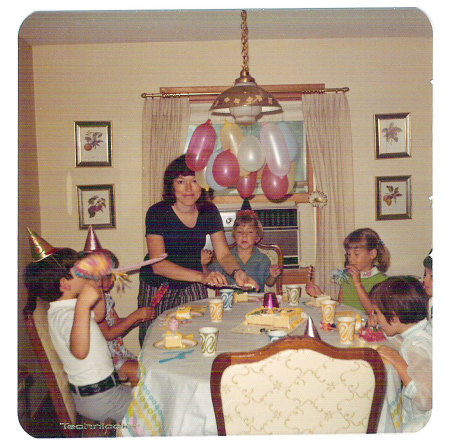 7th Birthday party, July 1973