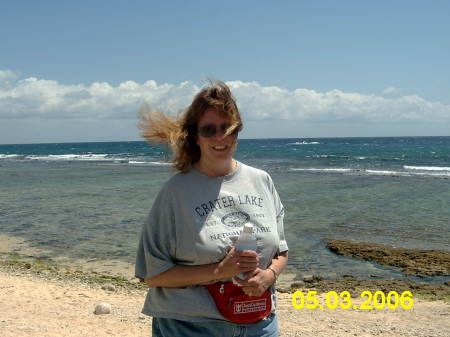 Wife Ellen in Jamaica