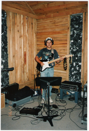 In the studio in Harrisonburg 1995