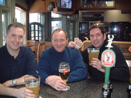 Mike with TSN's Paul Romanuk and Doug Kirkwood