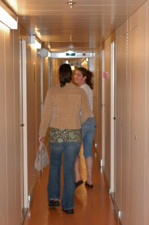 Cruise ship Hallway