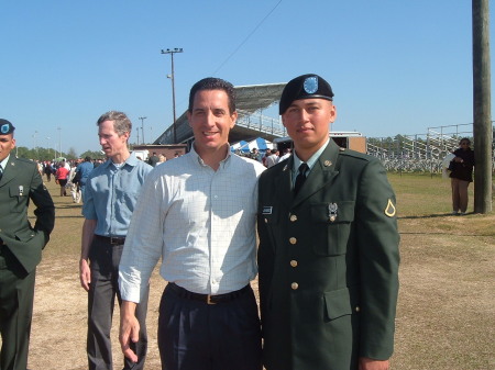 Michael, my oldest son and I at Fort Jackson, S.C.