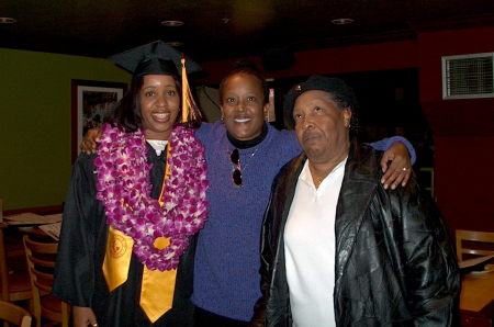 My mom and sister at my grduation