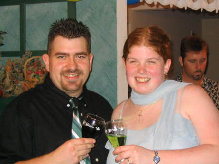 Scott and I at our Wedding Reception