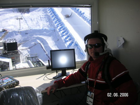 NBC broadcast booth,2006 winter olympics