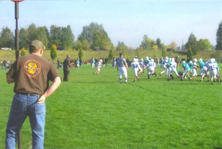 my sons football game