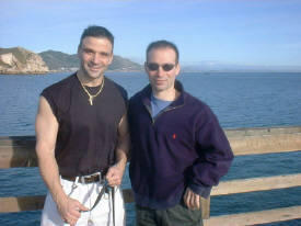 Me and my brother on the coast of California