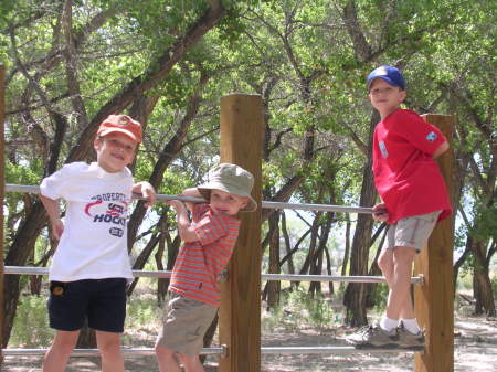 Our 3 sons in New Mexico (2003)