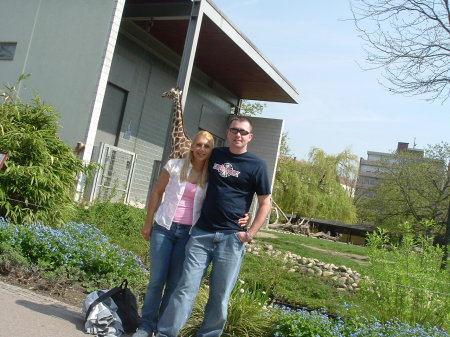 My sweetheart and I at the zoo