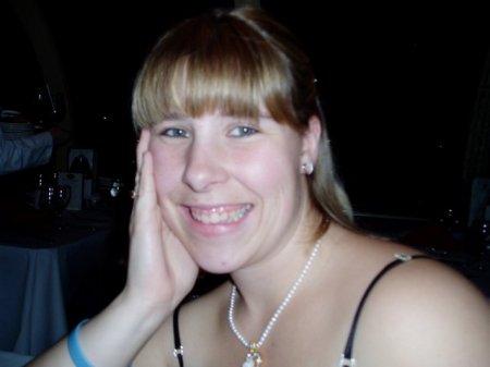 me smiling at my fiance on the dinner train Oct 22nd 2005