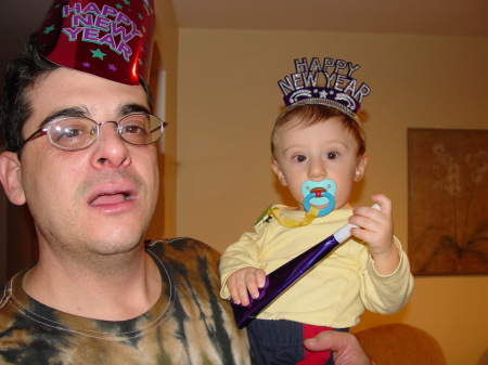 Me and my son Max at New Years Eve