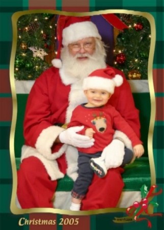 Billy with Santa - 2005