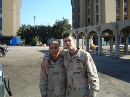 Joey an me in Iraq