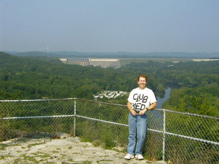 At the scenic overlook in Branson.