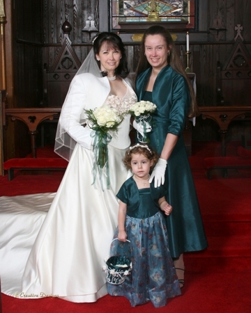 Bride, Matron of Honor, & Flowergirl