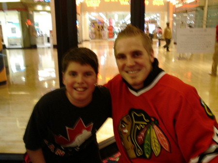 Kyler 11 with Blackhawk player