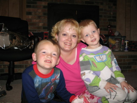 mom and boys