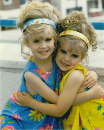 Britney & Ashley at 4 & 3 years old