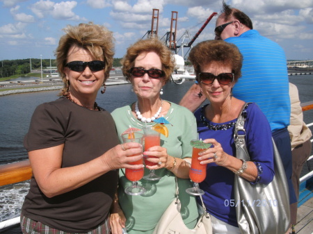 Sisters and I on cruise, May 2010
