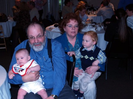TJ (grandson)me Linda (Daughter) & AJ (Grandso