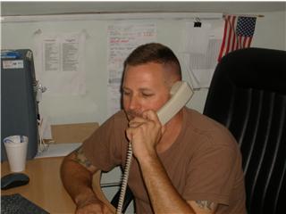 ME TALK'N ON THE TELE'.... WHILE DEPLOYED.